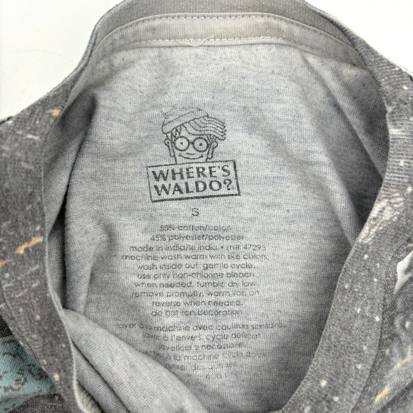 Vintage 90s Where's Waldo? Outer Space Short Sleeve T-shirt Unisex Small - Picture 3 of 10
